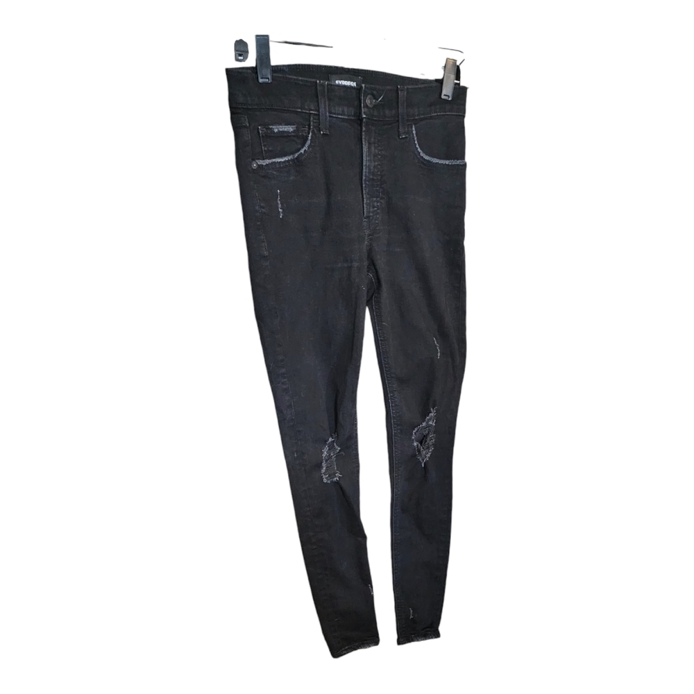 Distressed Black Jeans